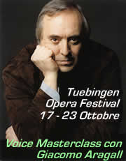 17-23 ottobre 2011 I edizione "Tuebingen Opera Festival"