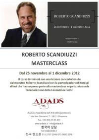 Masterclass con Roberto Scandiuzzi