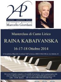 Masterclass di Alto Perfezionamento in Canto Lirico con Raina Kabaivanska