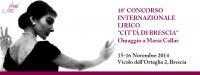 10° Concorso Internazionale Lirico Città di Brescia - omaggio a Maria Callas