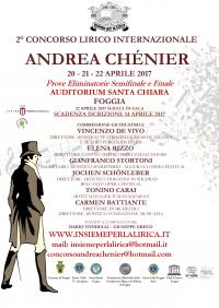 2° Concorso Lirico Internazionale Andrea Chénier
