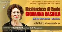 Masterclass di Canto con GIOVANNA CASOLLA «Dal lirico al drammatico»