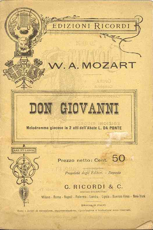 Don Giovanni Di Wolfgang Amadeus Mozart Trama Libretto E Opera Completa