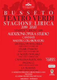 Audizioni per cantanti e maestri collaboratori per Opera Studio - Milano-Busseto
