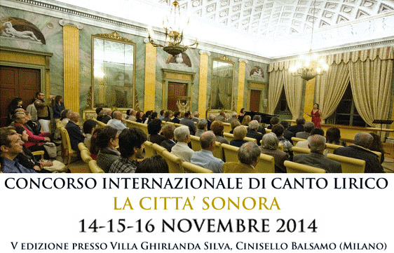 V Concorso Internazionale di Canto Lirico La Città Sonora 2014